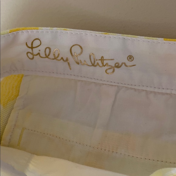 Lilly Pulitzer Yellow Buttercup Short Scallop Hem 100% Cotton Size 2 - Picture 10 of 13